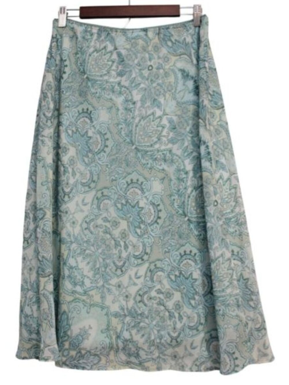 Vintage Y2K Dressbarn Skirt Size Large A-Line Paisley Fairy Boho Grunge Flowy